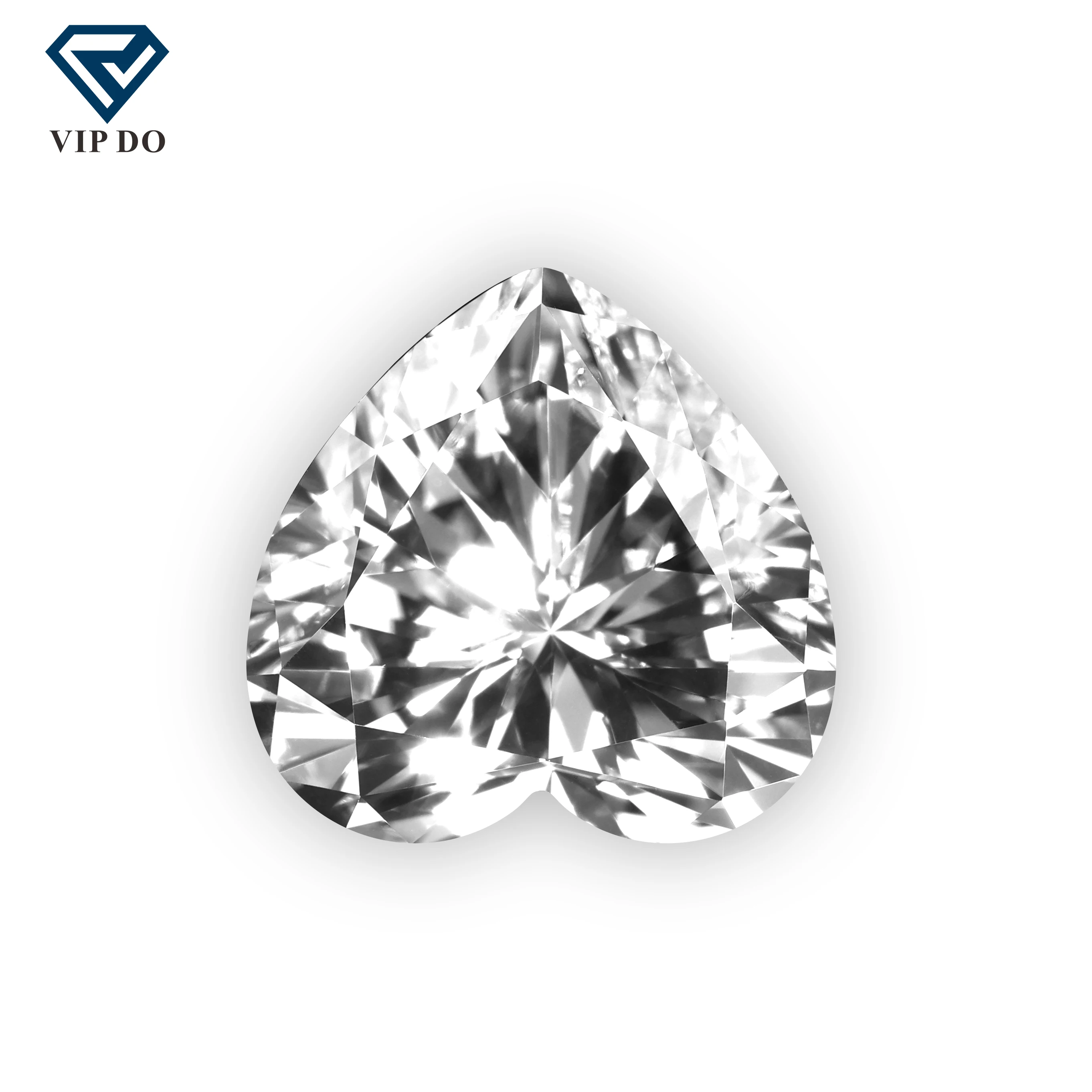 5A quality CZ 3*3mm-12*12mm white colorless heart cut cubic zirconia gemstones synthetic heart shape zirconia loose CZ stones