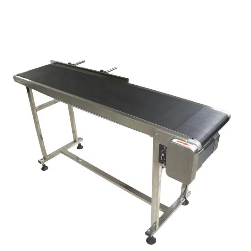 Good quality industrial stainless steel pvc belt conveyor suppliers small bottle conveyor GMP conveyor belt for inkjet printer