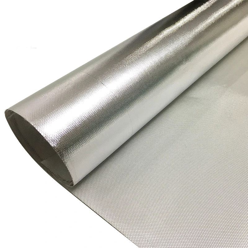 Insulation Material Aluminum Foil Fiberglass Cloth Flame Retardant Building Heat Insulation Aluminum Foil Fiberglass Cloth