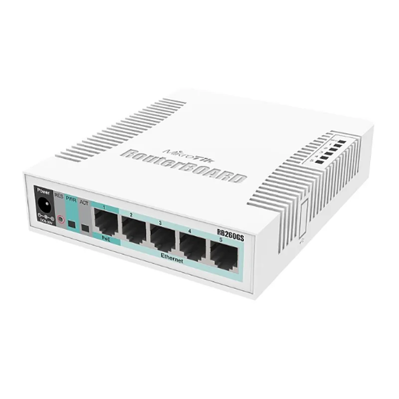 MikroTik RB260GS/CSS106-5G-1S Gigabit switch 5 electrical ports+1 SFP optical port