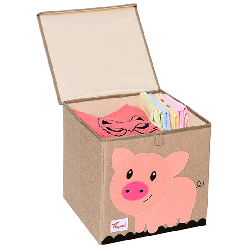 Bins Foldable Storage Boxes Wardrobe Clothes Organizer Box Foldable Kids Baby Cloth Storage Basket Sundries Storage Box 1 Pcs