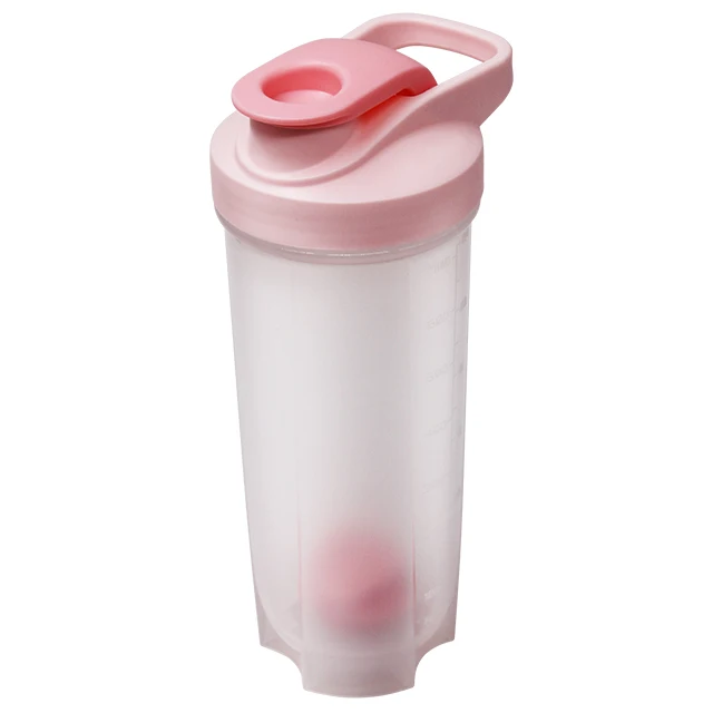 Umbottle SportMixer Tritan Grip Protein Nutrition Shaker Bottle GYM Plastic Water Bottle Grey/Pink