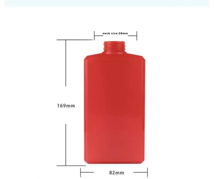 Custom 500ml Plastic Clear Body Wash Bottle Cosmetics Containers Packaging Flat Shampoo Design Screen Printing Pump Sprayer Hair
