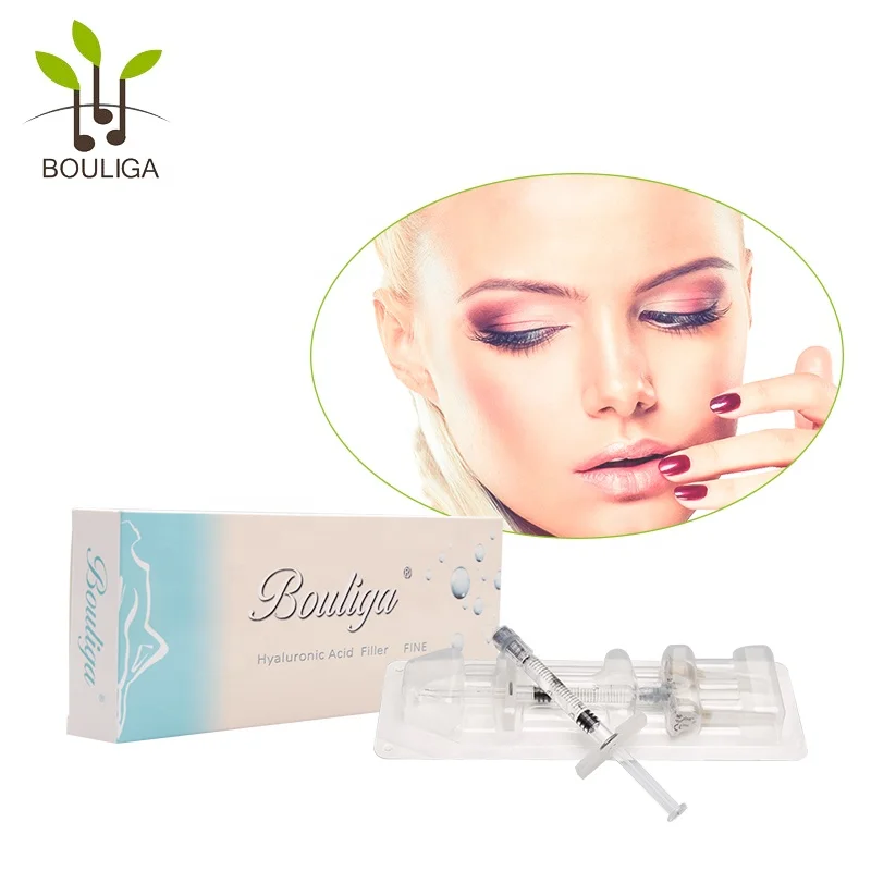 Bouliga2ml Гиалуроновая кислота дермальный наполнитель, HA гель инъекции