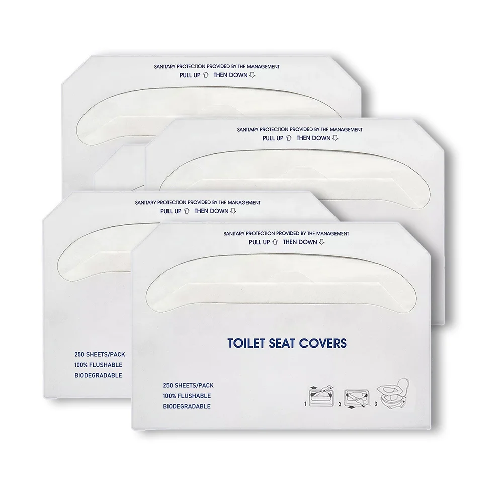 Oem Flushable Disposable Biodegradable Toilet Tissue Paper Seat Covers