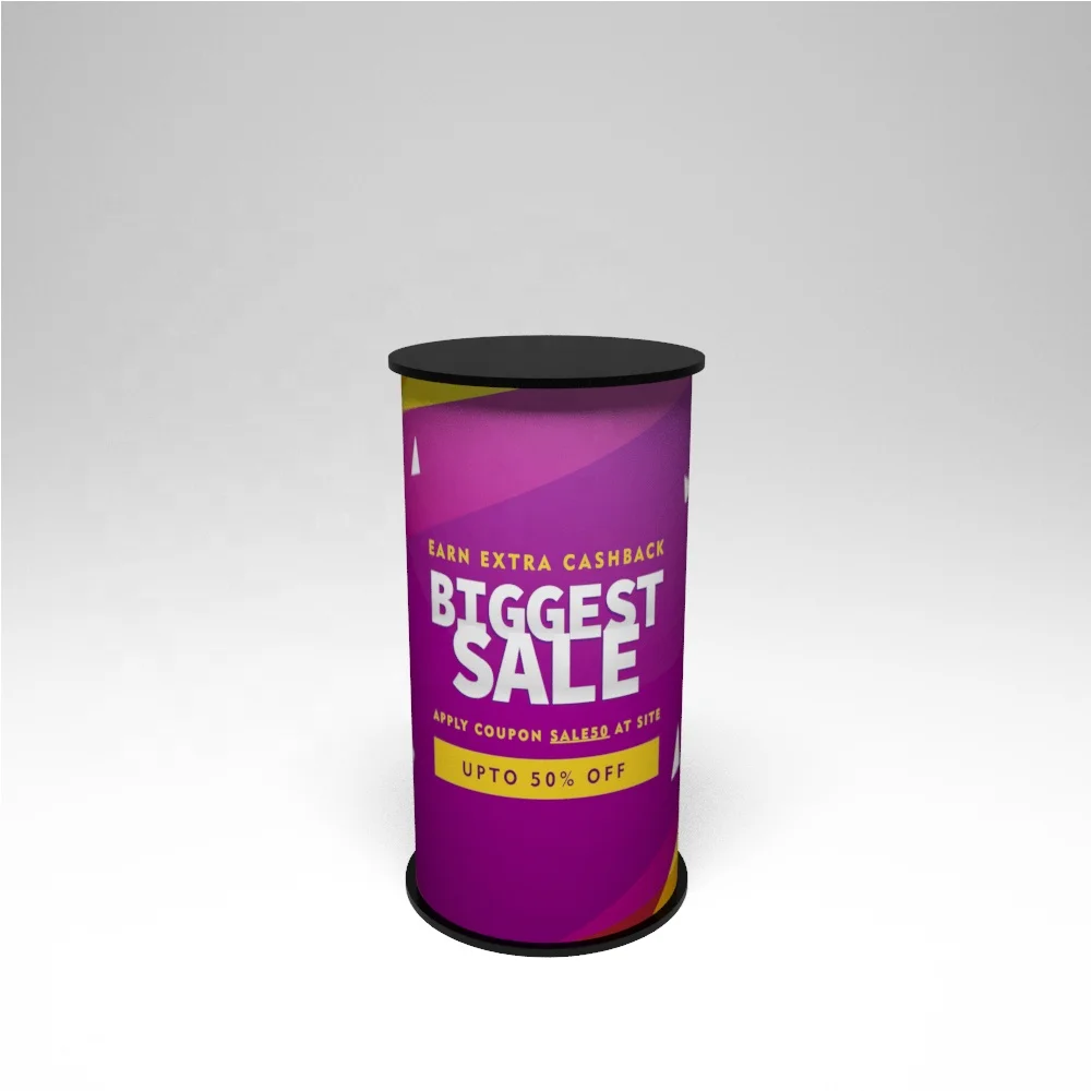 Foldable Pop up Portable Advertising Promotion Counter High Quality Aluminum binding registration table front desk counter