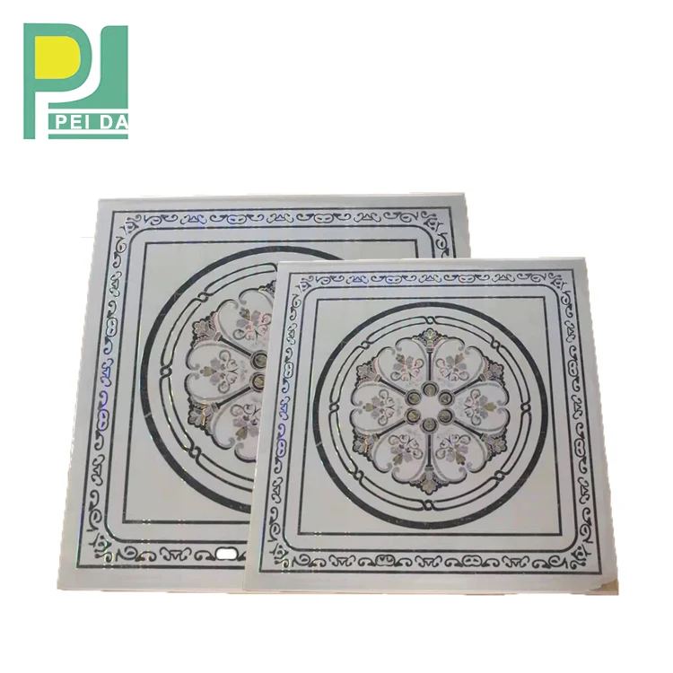 Living Room Flexible Plastic Pvc Square Ceiling 600x600mm