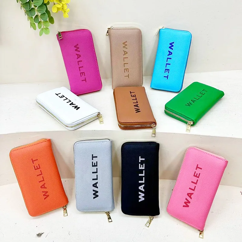 Ladies Purses And Handbags Pu Leather Small Purses Luxury Designer Letter Clutch Mini Wallet
