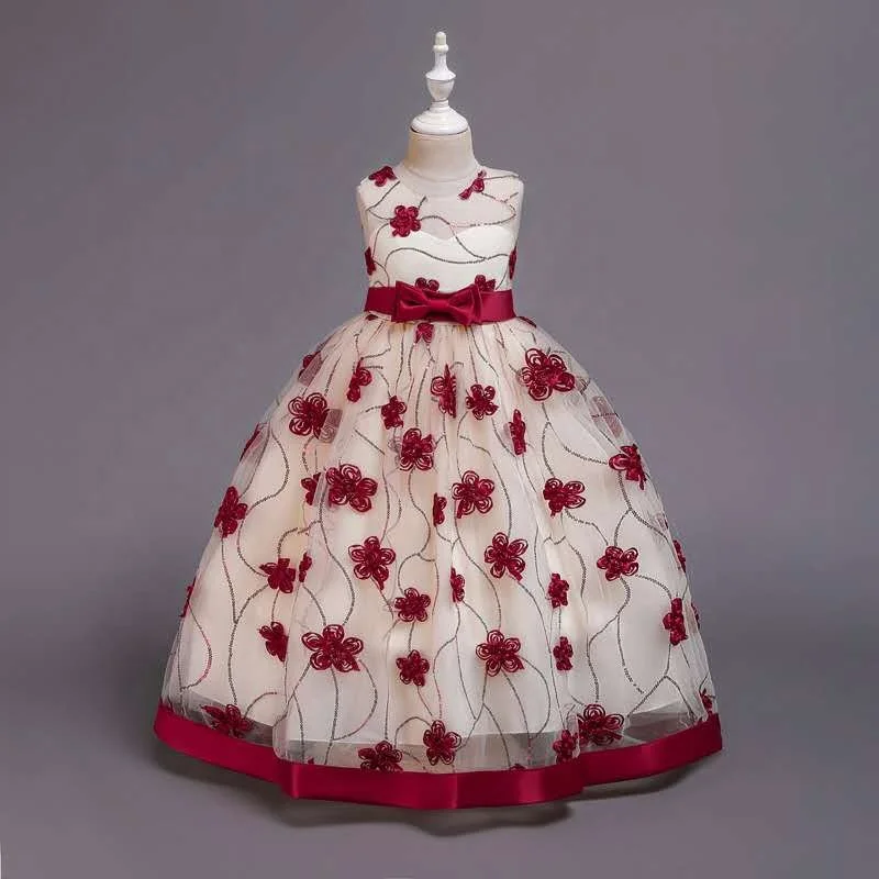 
Amazon baby flower girl dresses little kids 12 years old new design baby girls summer cotton evening party wear wedding dresses 