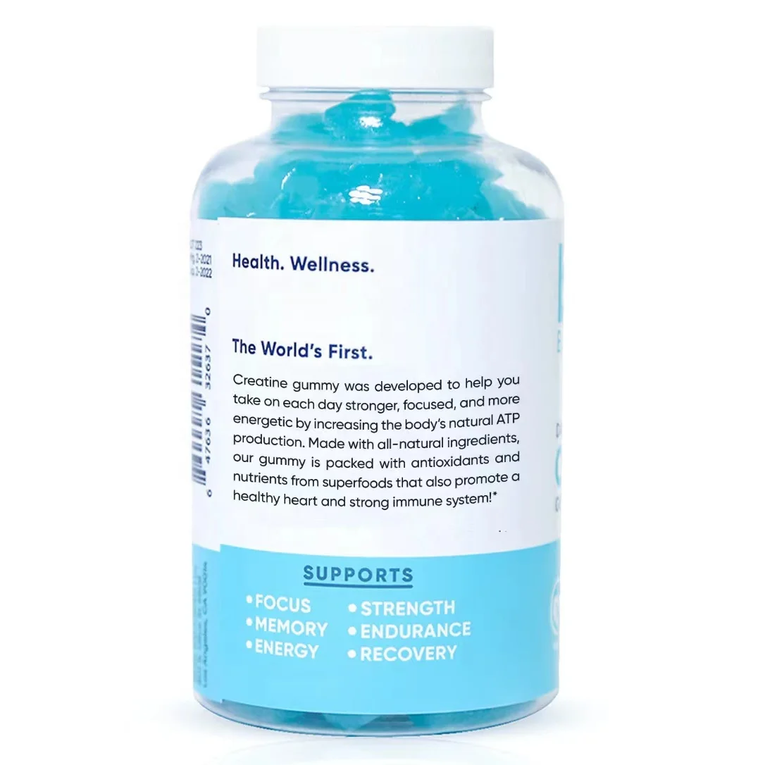 OEM Gym L Carnitine 1000mg Gummy Pre Workout L-Carnitine Supplement Vitamin Creatine Monohydrate Increased Energy Weight Gain