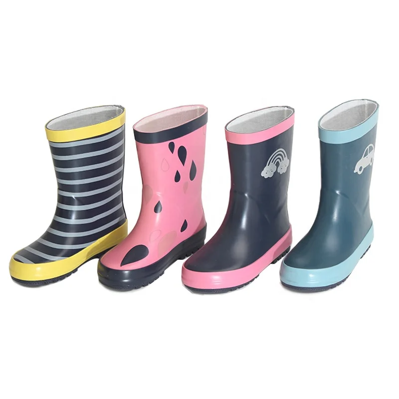2021 Wholesale Fashion Kids Waterproof  Rubber Comfortable Toddler Kids Rain Boots