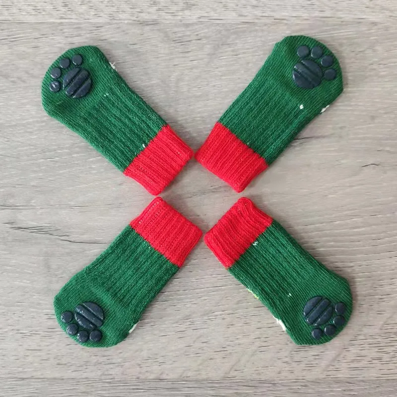 Hot Christmas floor pet dog socks