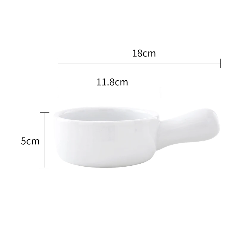 Ceramic cereal breakfast bowl  Onion Soup Bowls with Handles