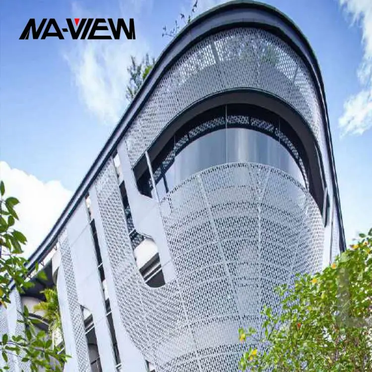 Современный дизайн наружное архитектурное здание алюминиевый фасад стальные и каменные занавески прочный сплав