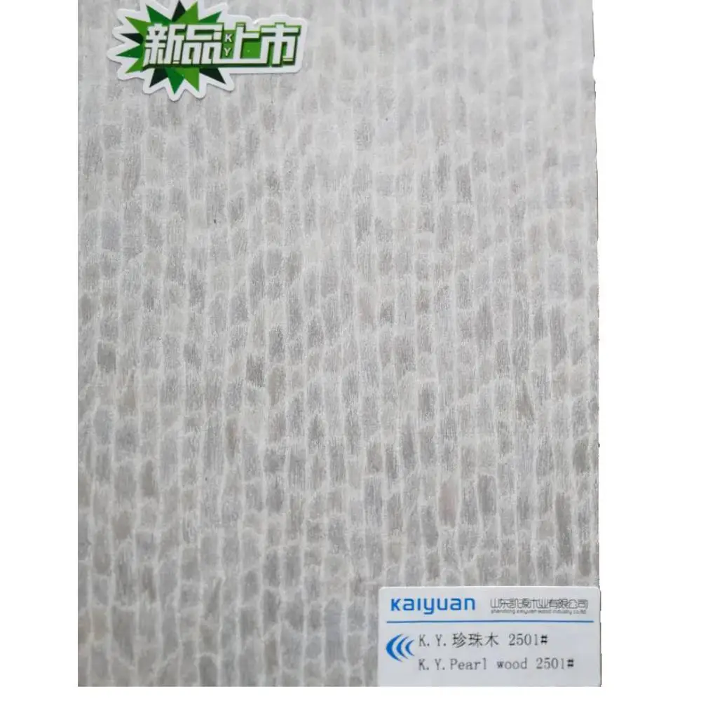Kaiyuan New Design Pearl Wood 2501 For Decoration Reconstituted Engineered Decorative Wood Veneer