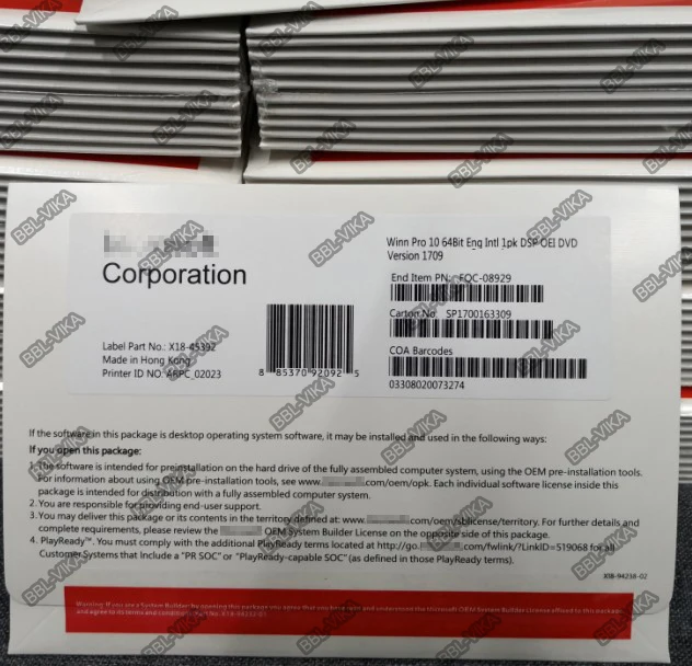 A1A1  Winndows 10 home OEM Box   With DVD Full Package Use Stable Original OEM Key