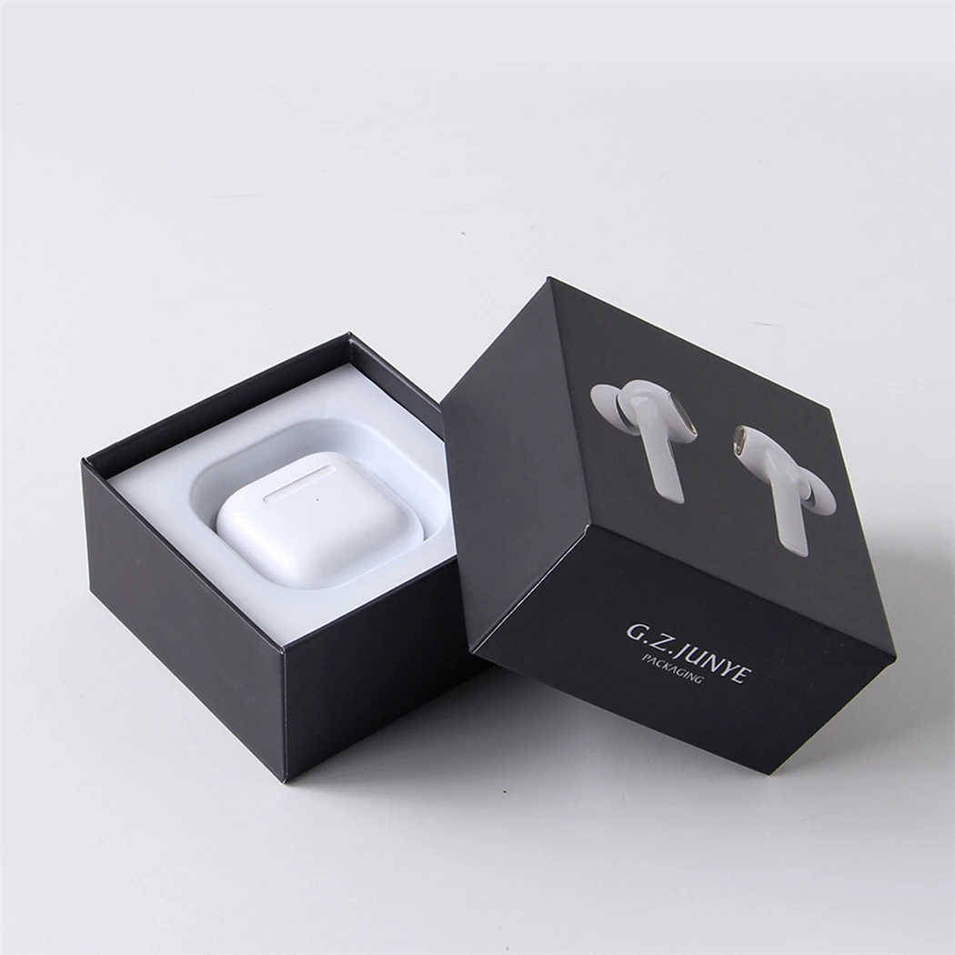 fast ship ready order wholesale junyepackaging print design wireless bluetooth case paper earphones headphones packaging boxes