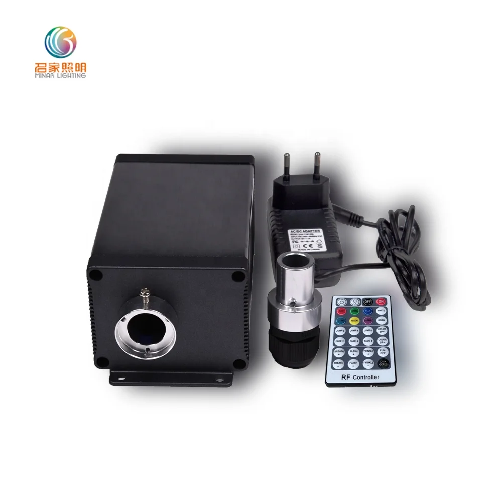 28 Keys remote control POF fiber optic LED light engine for star ceiling