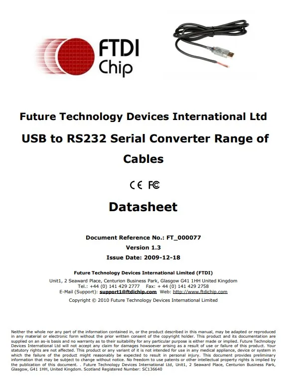 USB-RS232-WE-5000-BT_5.0 USB TO RS232 WIRE END 5.0M BLACK Cable Transparent USB CONNECTOR  +5.0V OUTPUT VOLTAGE
