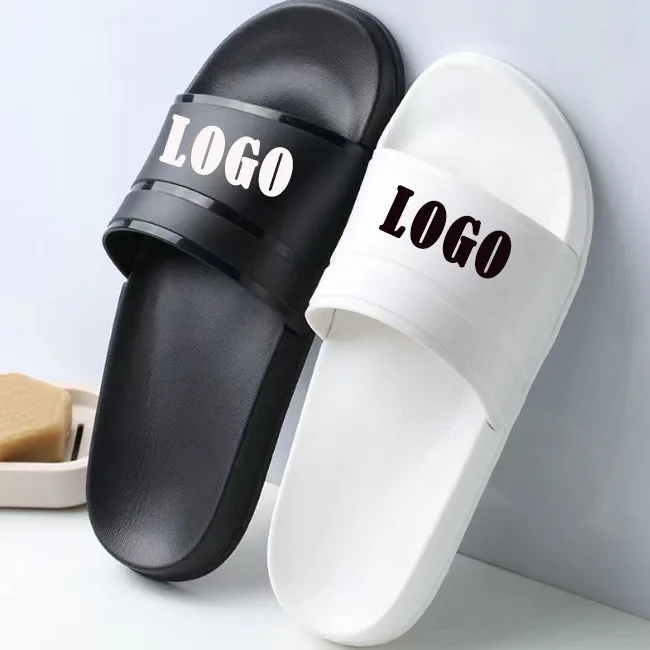 Trendy Outdoor Large Size Personalized Logo Custom Eva Rubber Sports Man Sandals Slippers Slides Logo For Men