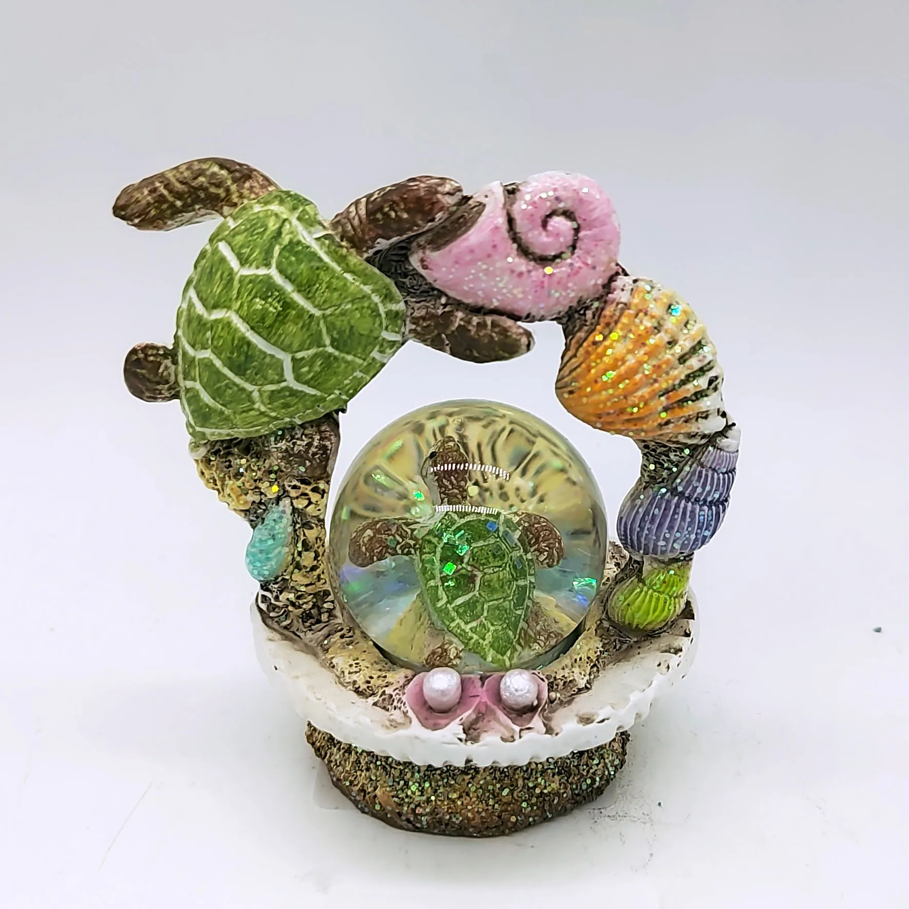 Florida Miami Ocean Beach Souvenir Resin Sand Snow Globe Manufacturer Crafts Gifts Hawaii Island Lighthouse