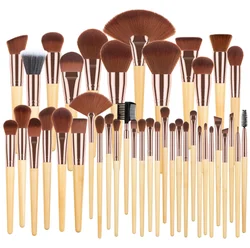 New 40PCS High-Quality Makeup Brushes Fiber Hair Full Set Makeup Tools Loose Powder Blush Nose Shadow Brush Beauty Tools