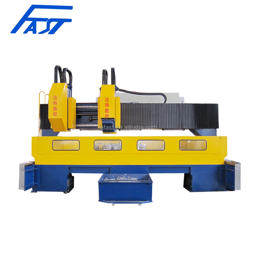 Automatic Double Spindle BT40 Metal Sheet Gantry Structure CNC Drilling Machine