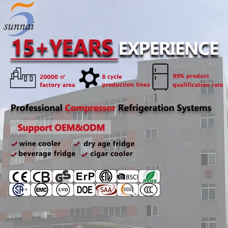 Factory Hot Selling Stainless Steel Meat Aging Fridge Single Zone Dry Beef Ager Fridge For Home