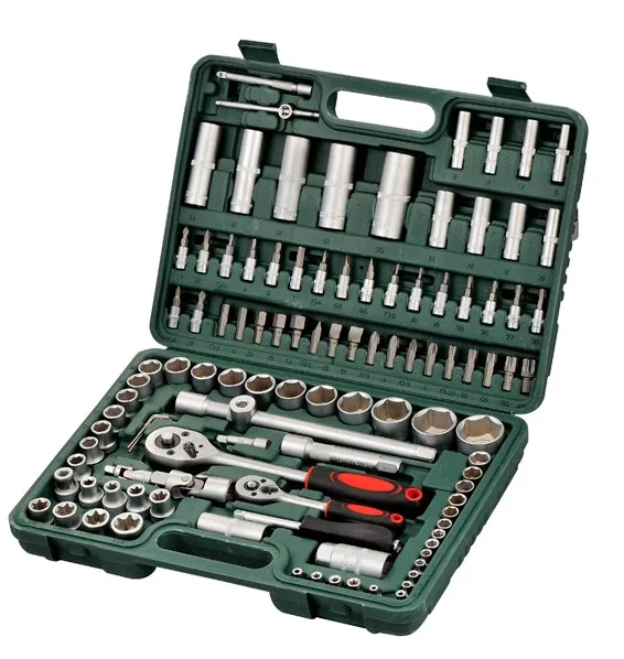 Professional Germany High Quality 108 Pcs Chrome Vanadium Tool  Socket Set  Screw Bit