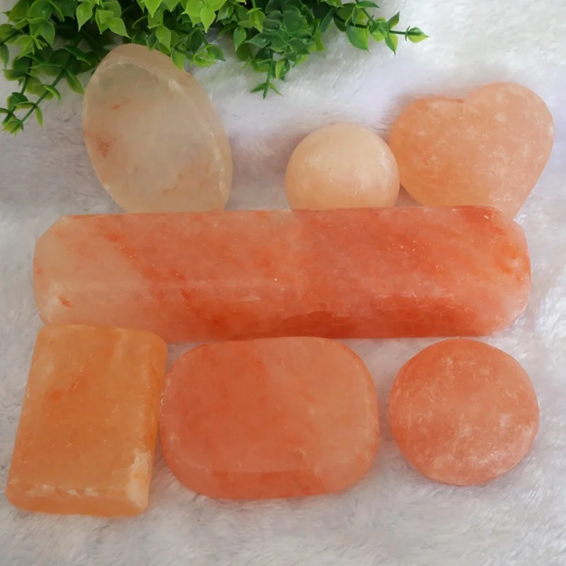 Round Shape Soap Pink Himalayan Rock Salt Bath Soap From Pakistan Pink Crystal Relieve Skin Problems Such As Acne Hot Sale