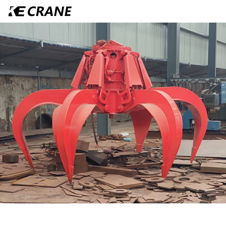 Steel Mill Iron Scrap Clamshell Grab Bucket