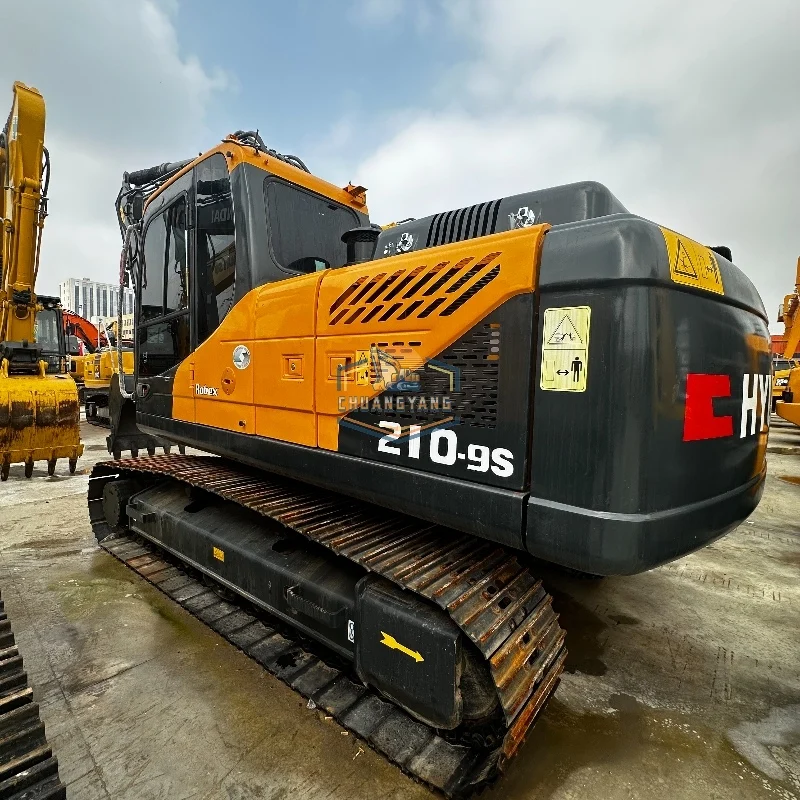 Used Hyundai 210-9S Excavator in Good Condition for Sale 21-Ton Crawl Excavator with CAT Engine Pump & Motor Core Components