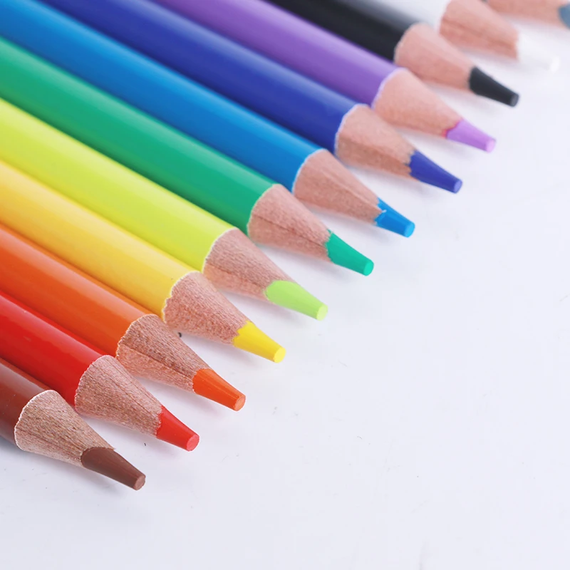 Frank  12 color pencil watercolor pencil set  Customized Logo 12 Colors in tin box Set with watercolor brush pen