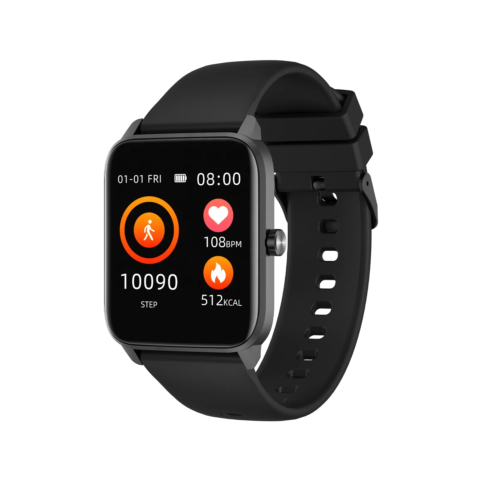 Hot Selling Kingwear Fashion Touch Screen Heart Rate Pedometer Sport Smart Watch IP68 Waterproof KW22
