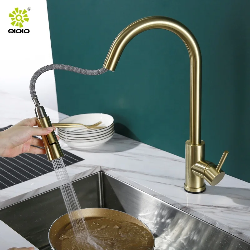 Kaiping Pull down 304 stainless steel single lever cUPC NSF touch sensor smart touchless automatic kitchen sink faucet tap ware