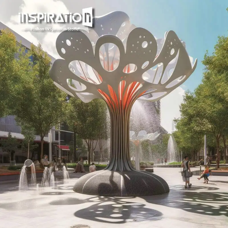 Maping Modern Customize Design Garden Large Metal Art Sculpture Stainless Steel Modern Outdoor Metal Sculptures