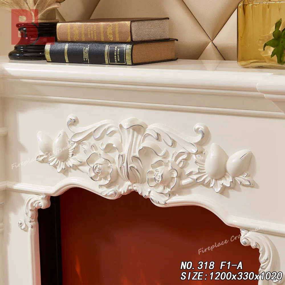 Modern hearth ventless gas electric corner fireplace surround for sale 318 F1-A