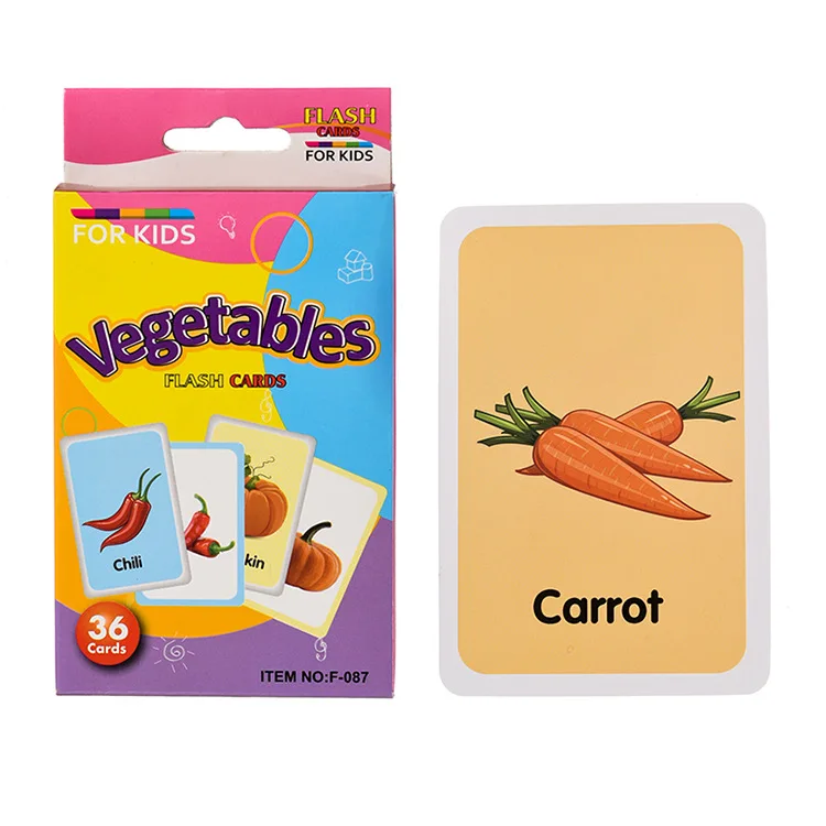 best selling high quality EN 71 English learning flash cards for kids educational