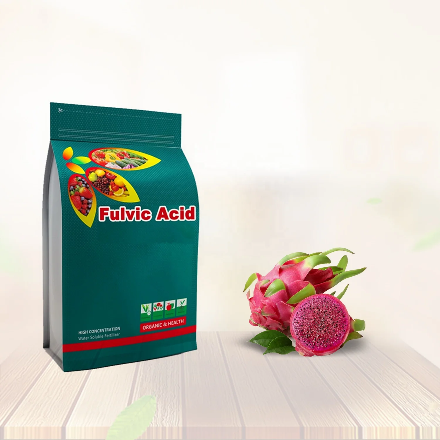 Растворимое в воде биоорганическое удобрение 50% порошок фульвовой кислоты для фруктов