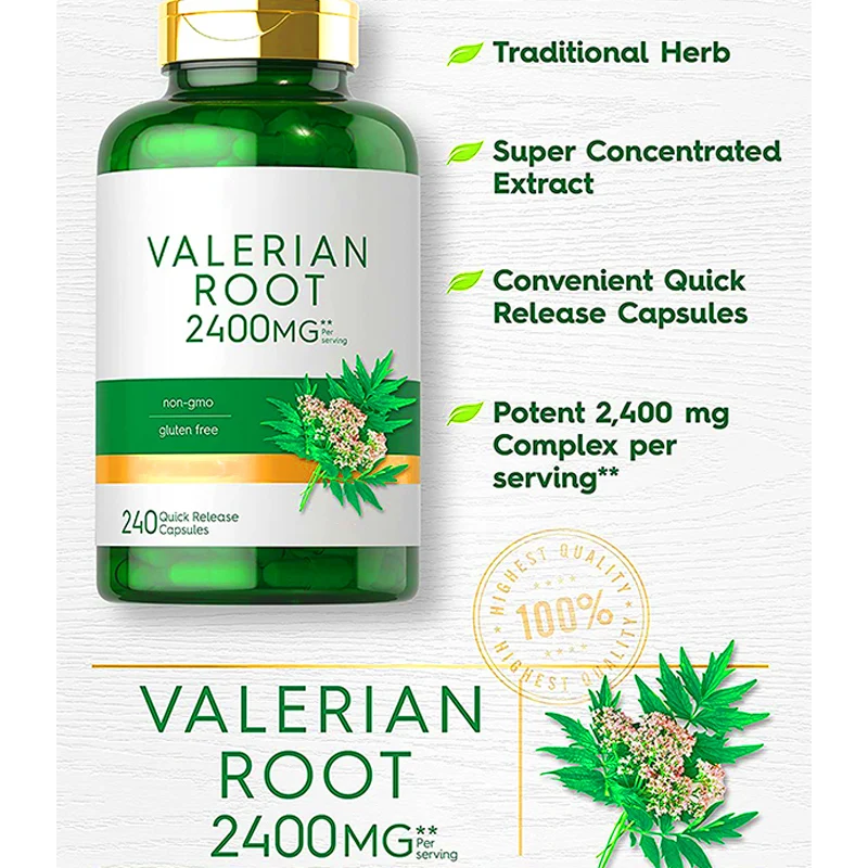 Натуральная пищевая добавка для сна экстракт корня валерианы капсула облегчает глубокий