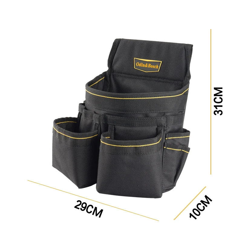Multi-Function Waist Pouch For Storage Forceps Wrench Multi Pocket Canvas Tool Bag