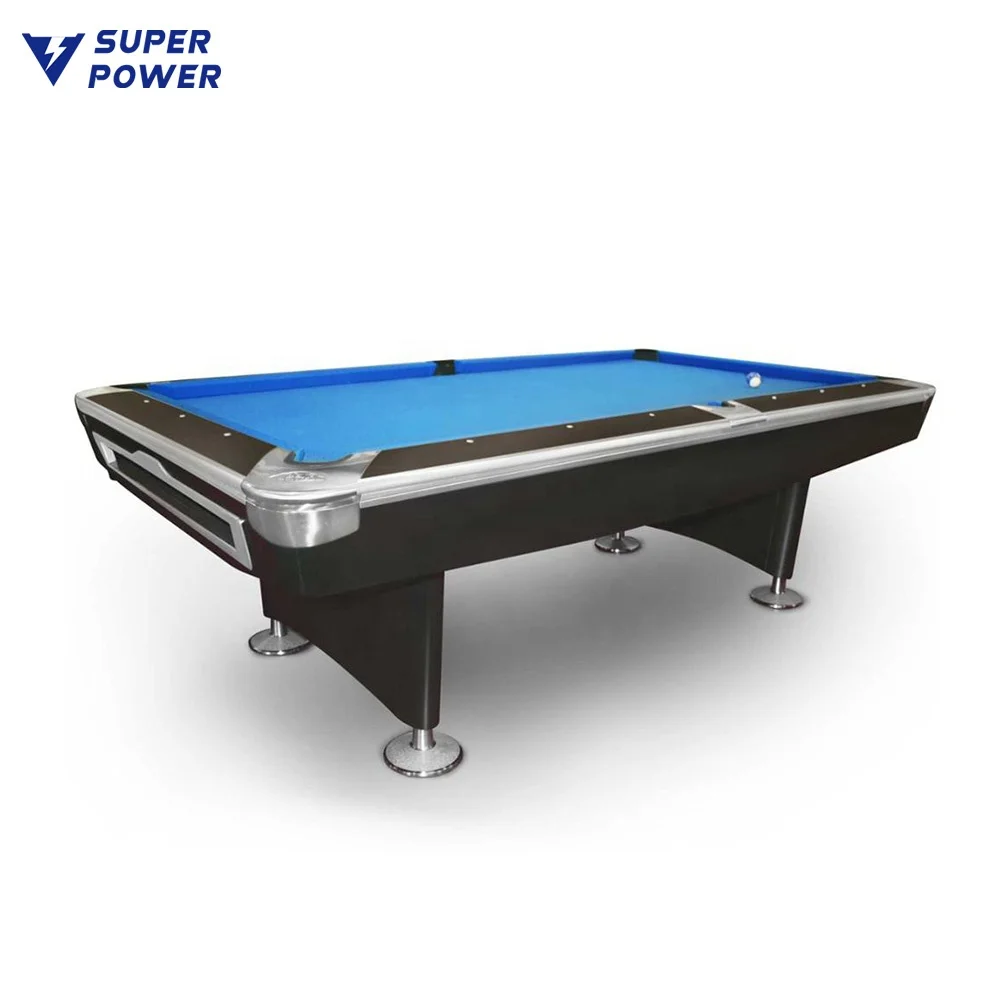 2024 Factory Wholesale superpower 6th Generation slate 9ft american indoor pool table for club use
