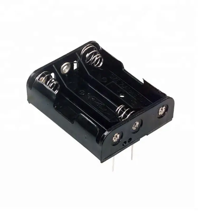 3 Cell AAA Battery Holder case Box with Pin