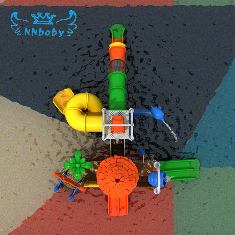 NNbaby high quality child sand play area equipment with plastic slide kids water park playground water slides prices commercial