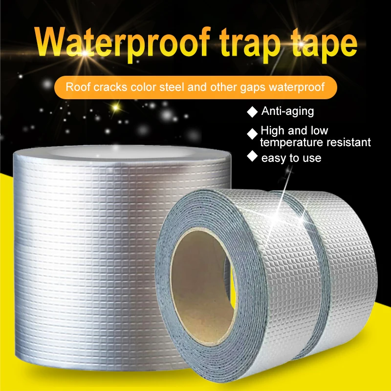 Fashion Hot selling 1.2mmx5cmx5m Butyl rubber Waterproof flashband Polyester sealant butyl rubber tape with good price
