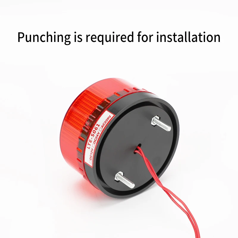 LTE-5061 Mini led warning light silent flashing warning strobe light AC 220V waterproof beacon led warning safety light