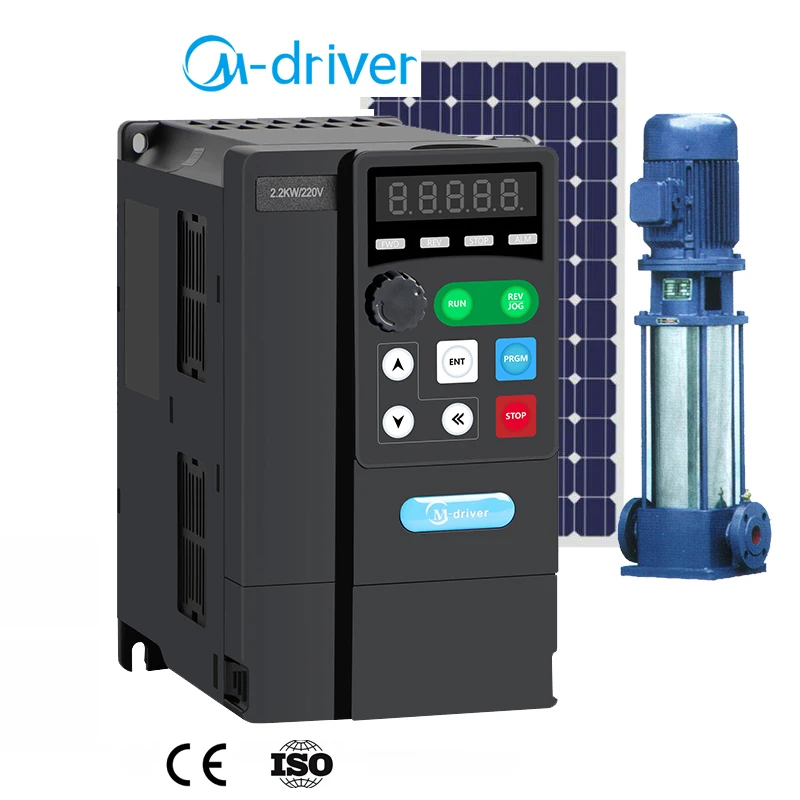 MPPT Pump Motor Inverter 1.5kw DC AC Solar Pump Controller without Battery