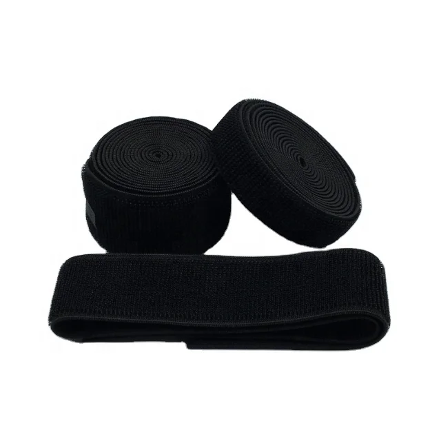High Quality Colored and Black Elastic Loop Fastener Tape Stretch Hook and Loop
