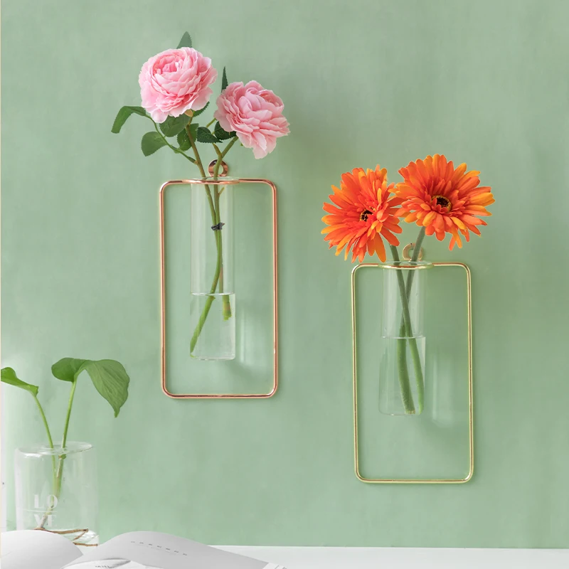  Hot Sale Acrylic Flower Vase Decorative Handmade Crafts European Style