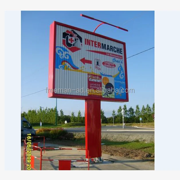 Outdoor advertising trivision billboard rotating billboard